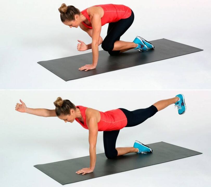 The Bloodhound exercise will stretch your buttocks and thighs